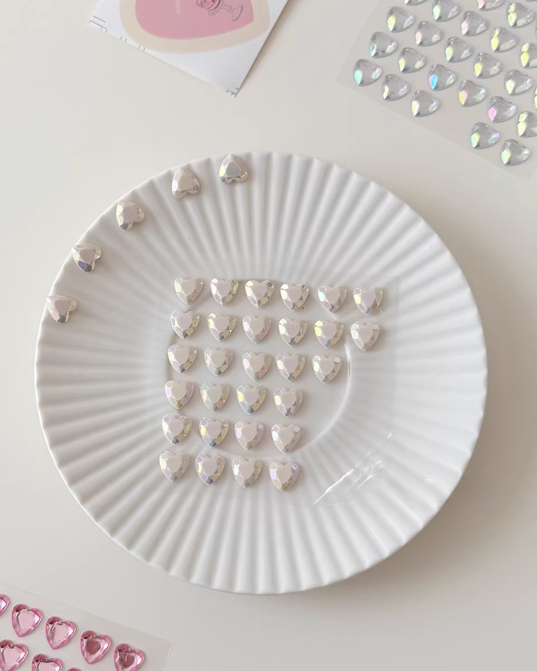 heart diamond stickers