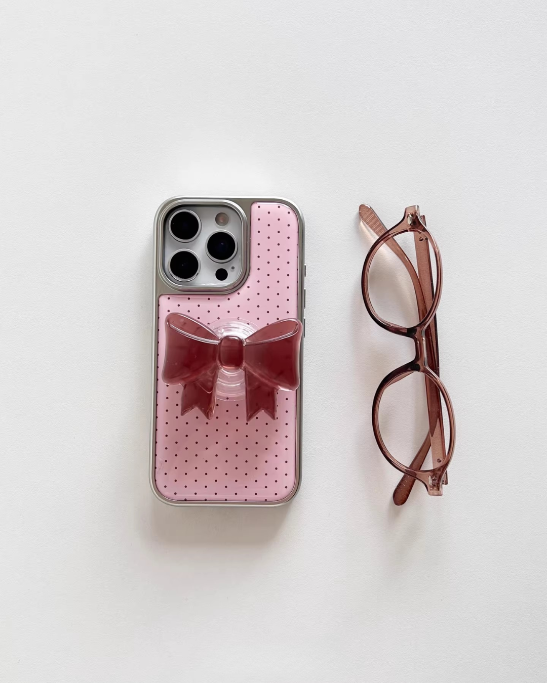 bowknot polka iphone case