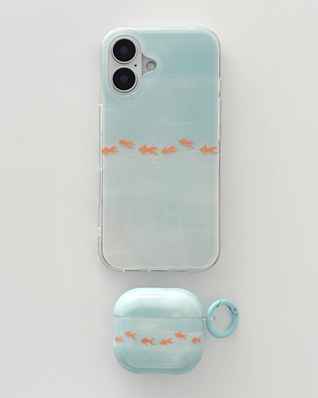 swim goldfish phone case