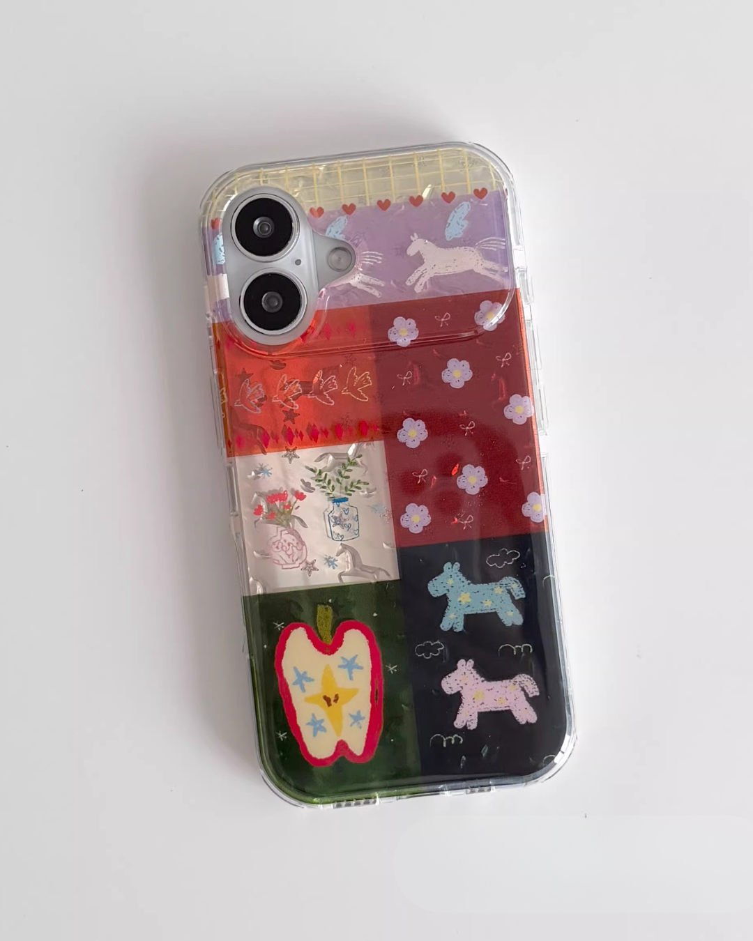pegasus patchwork phone case