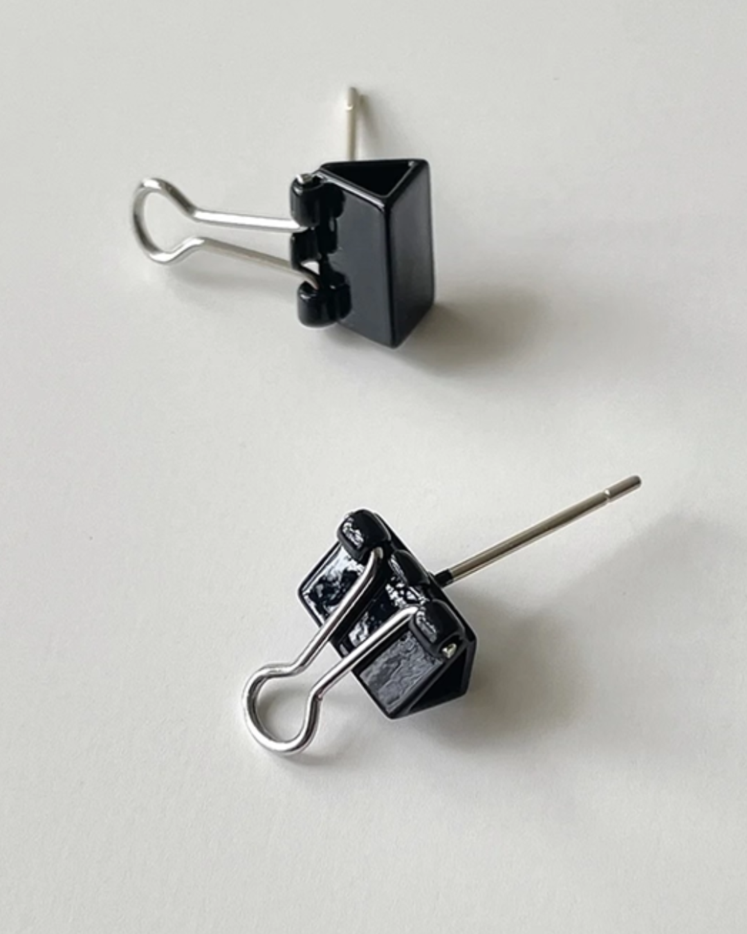 paper clip earrings