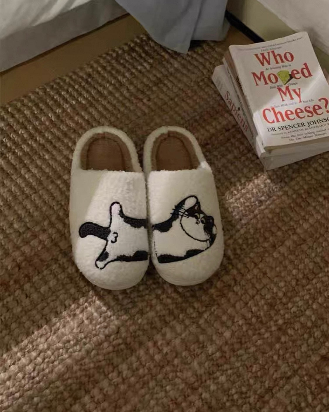 meow and woof slippers