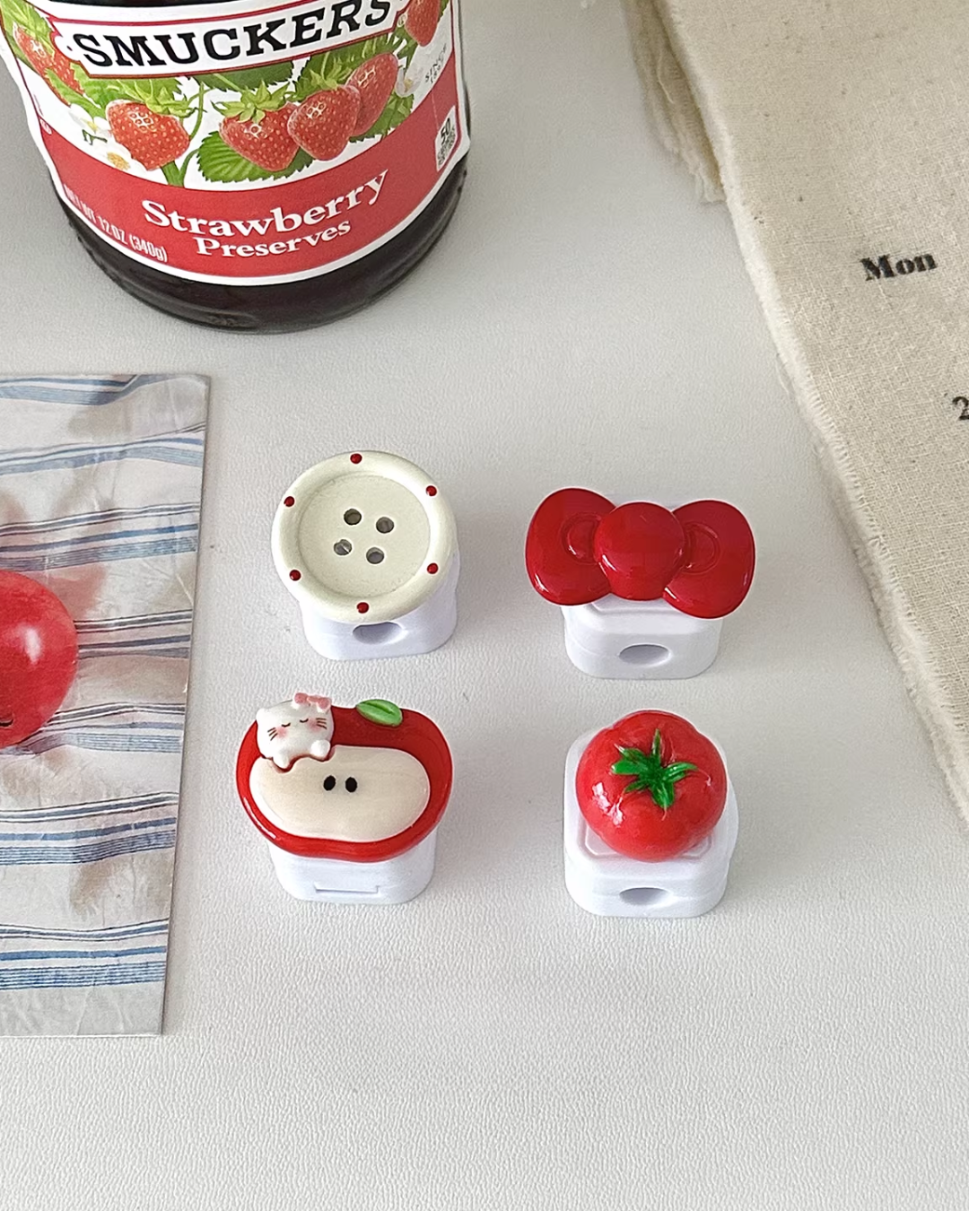 cute button cable organizer