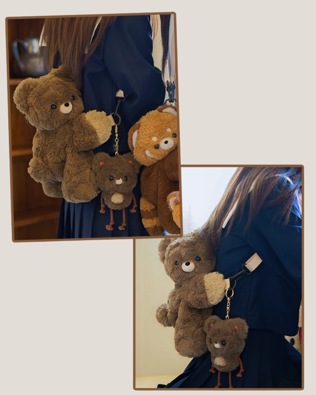 teddy bear cuddles bag