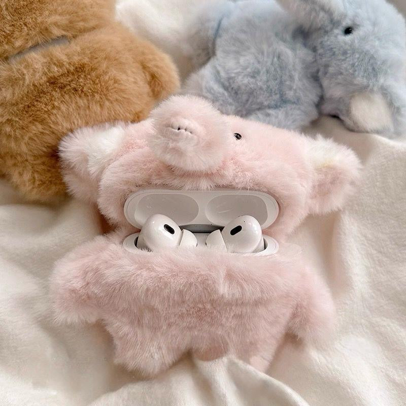 plush elephant airpods case