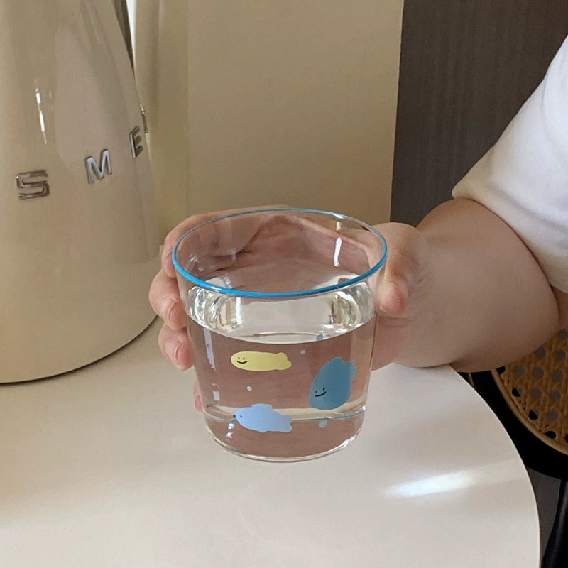 little candy fish glass cup