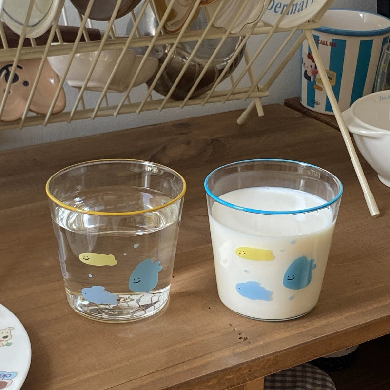 little candy fish glass cup