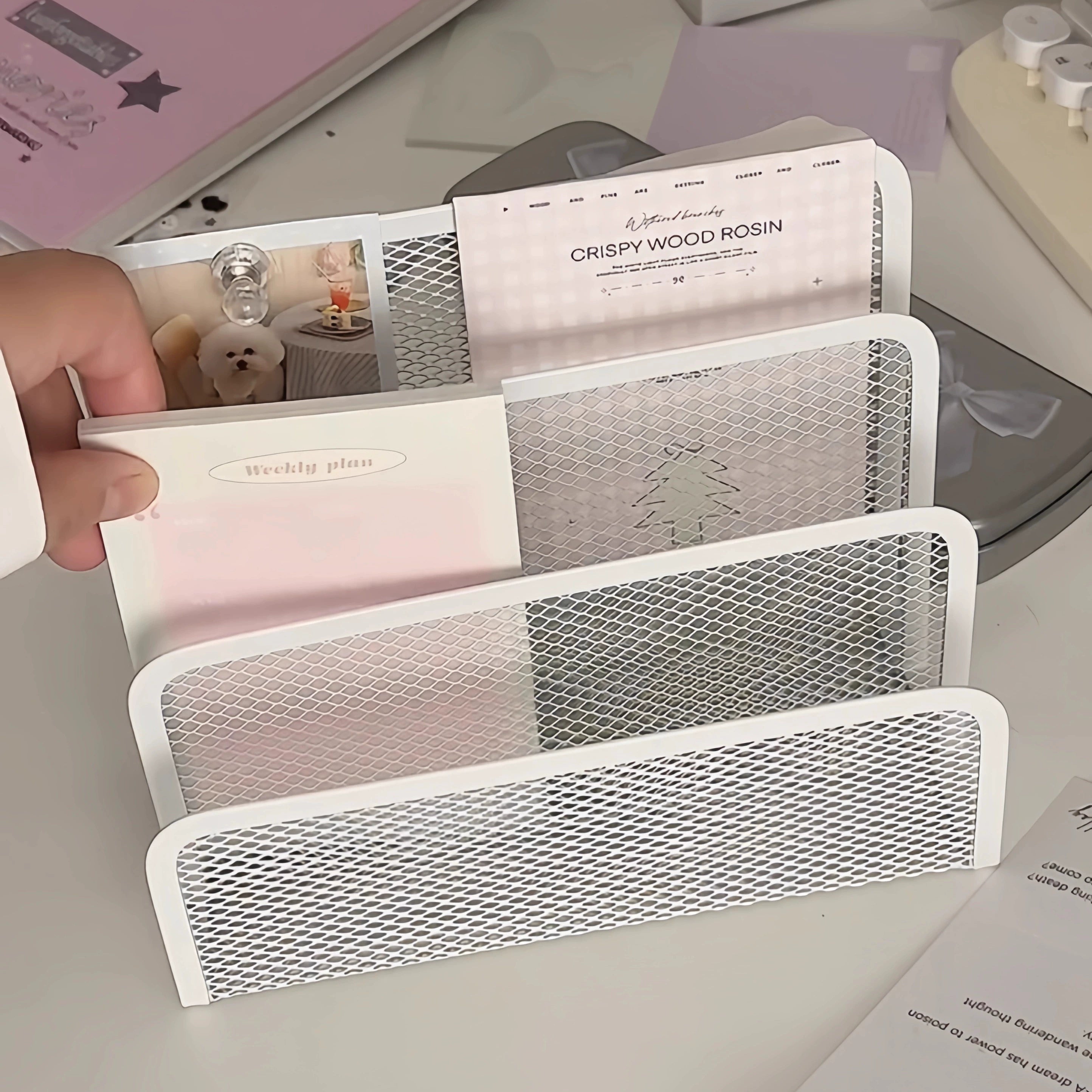 small desk note holder