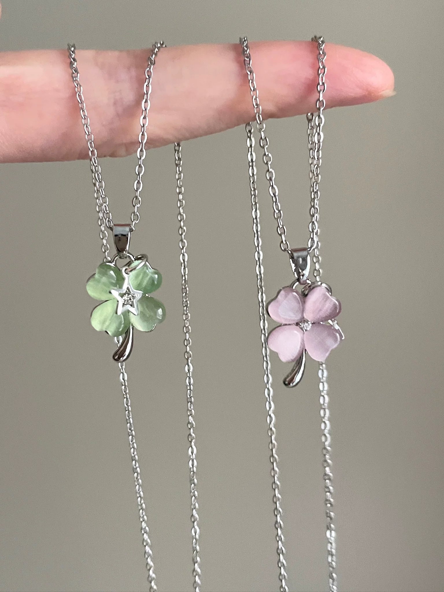 lucky clover necklace π