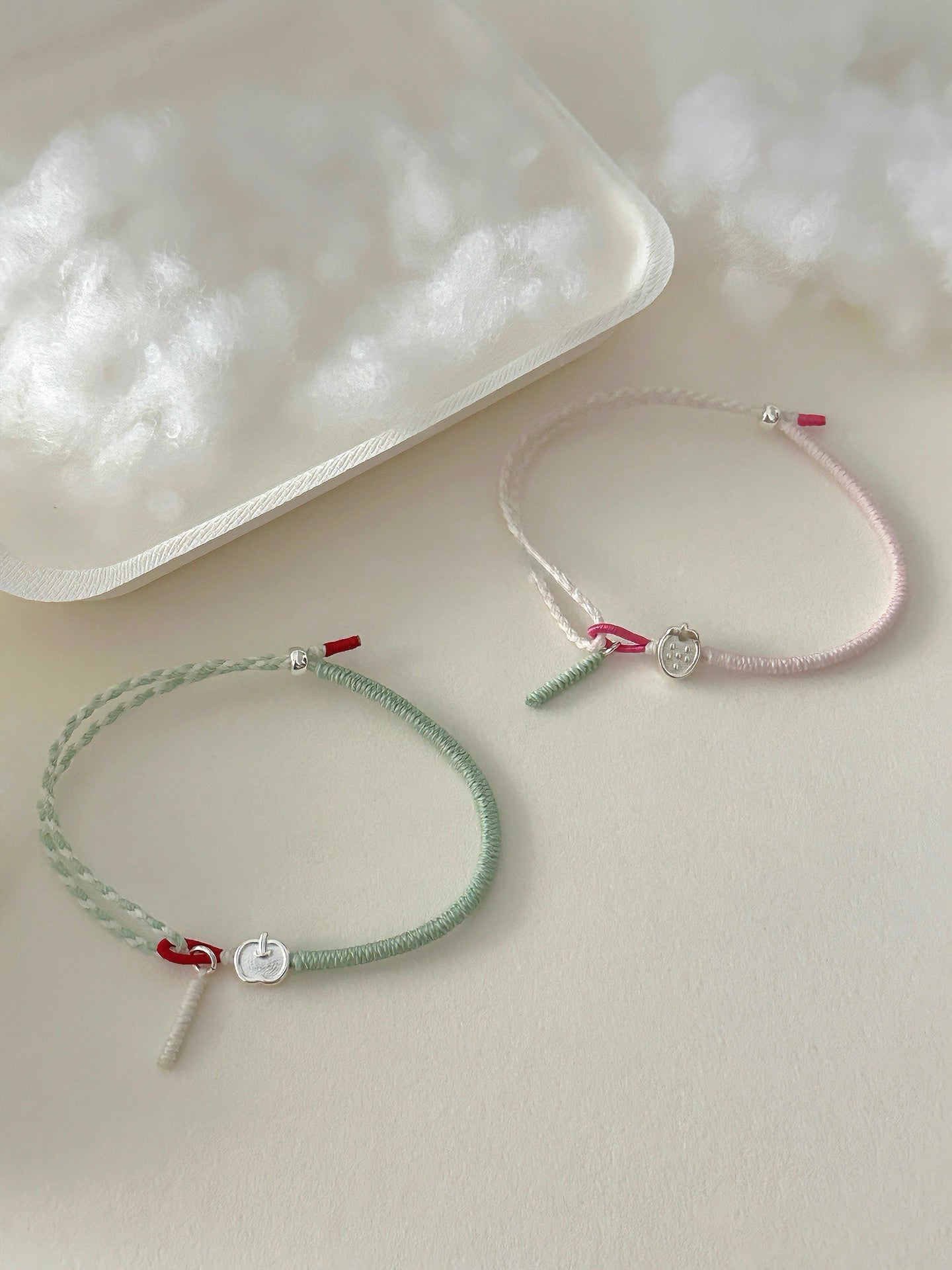 strawberry and apple bracelet