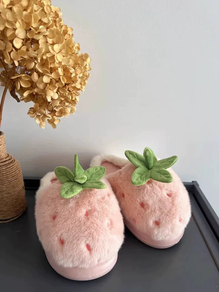 fresh strawberry slippers