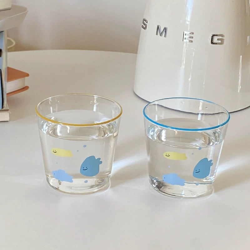 little candy fish glass cup