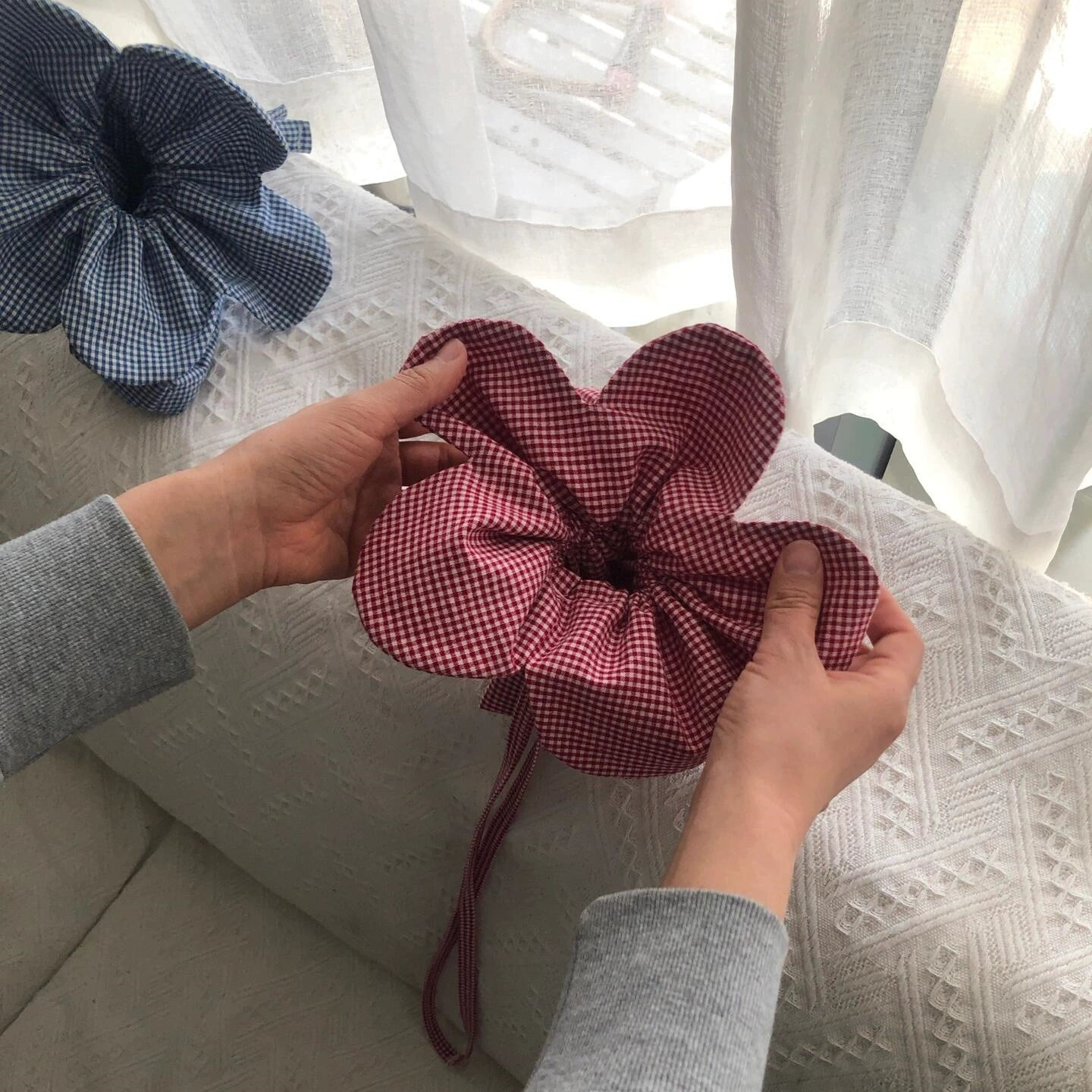 plaid small daisy bag