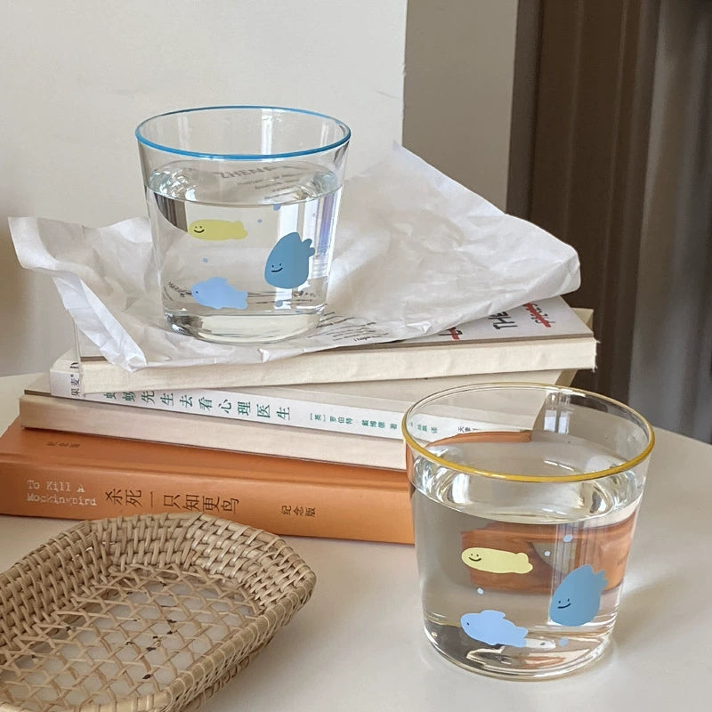 little candy fish glass cup