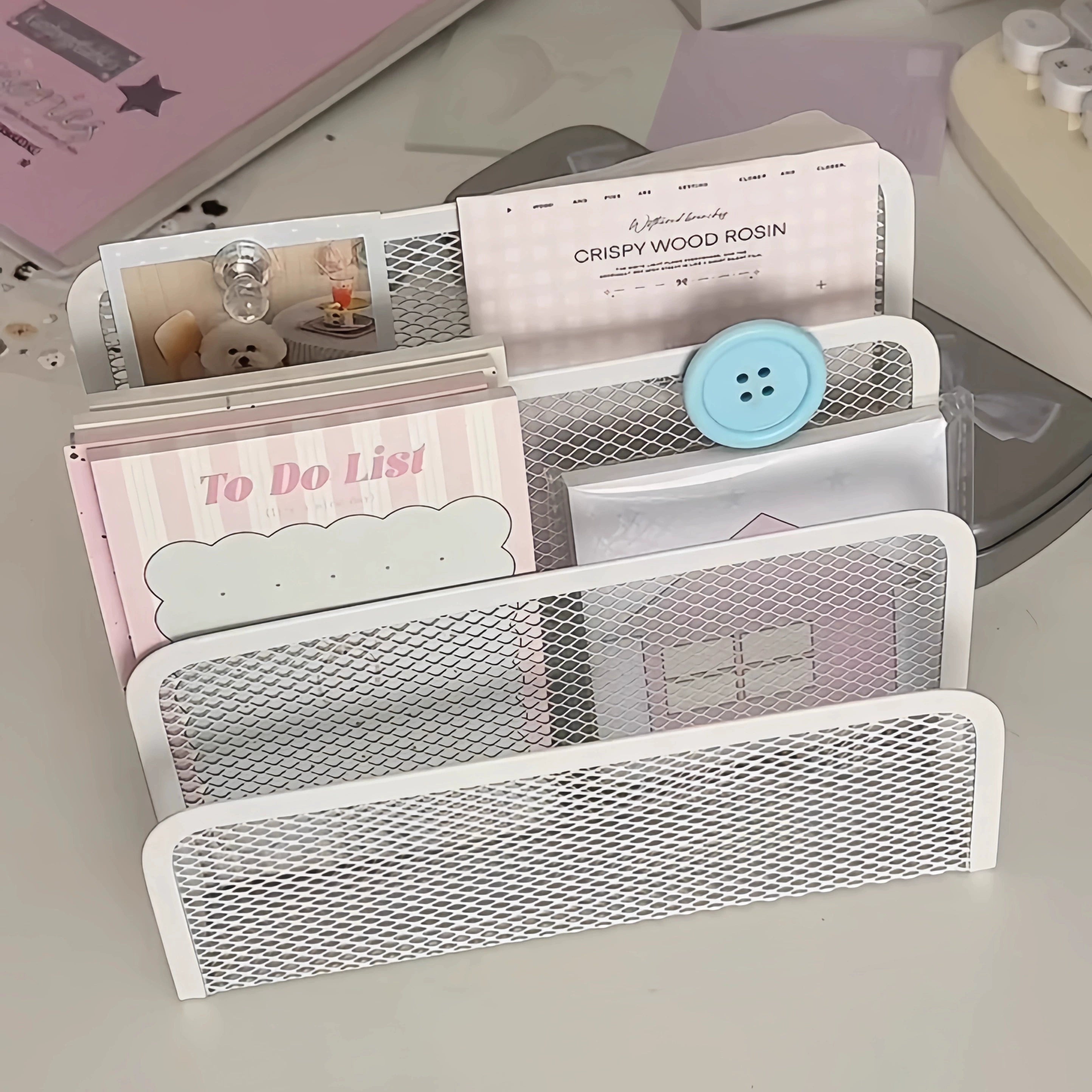 small desk note holder