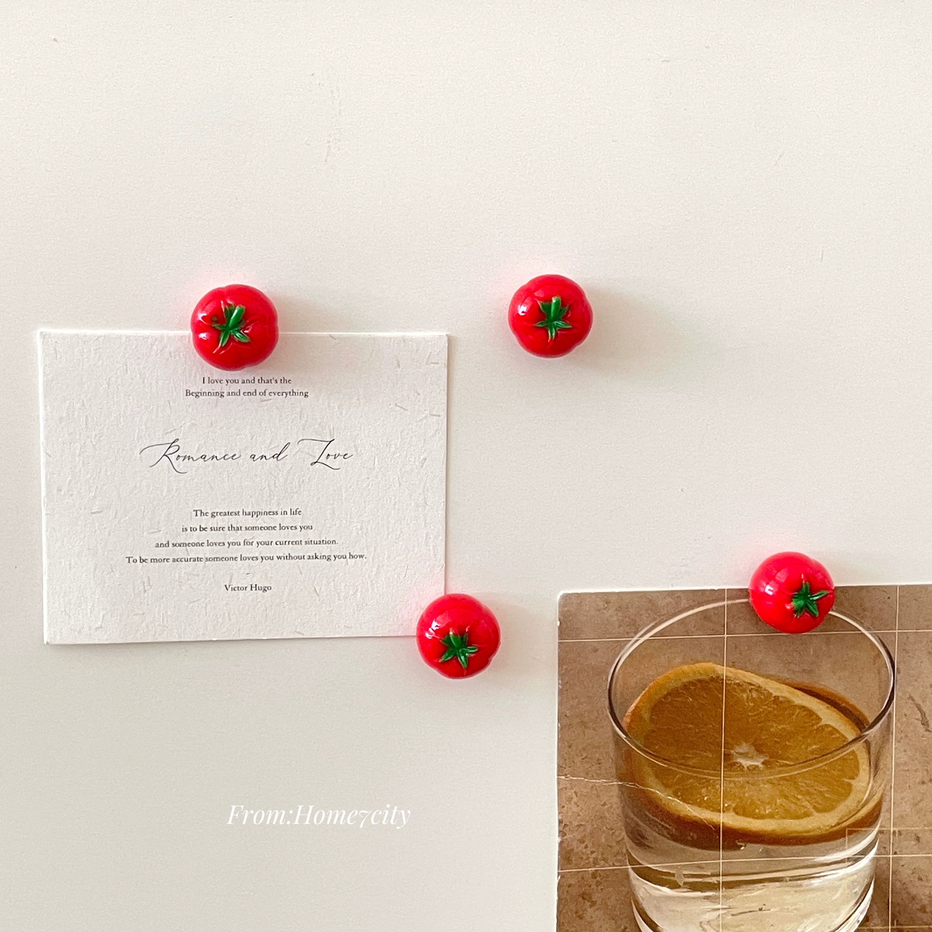 mini tomato fridge magnets