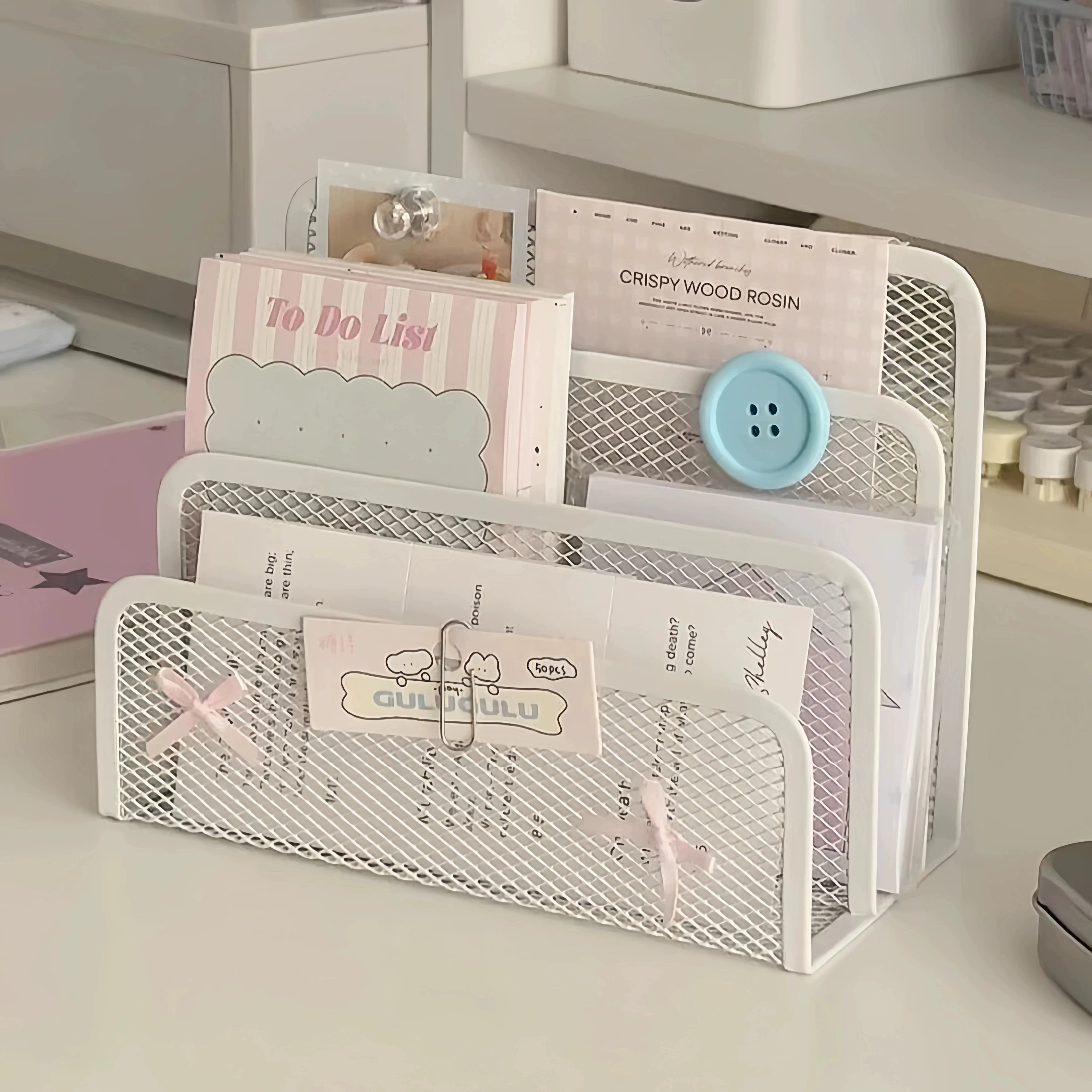 small desk note holder