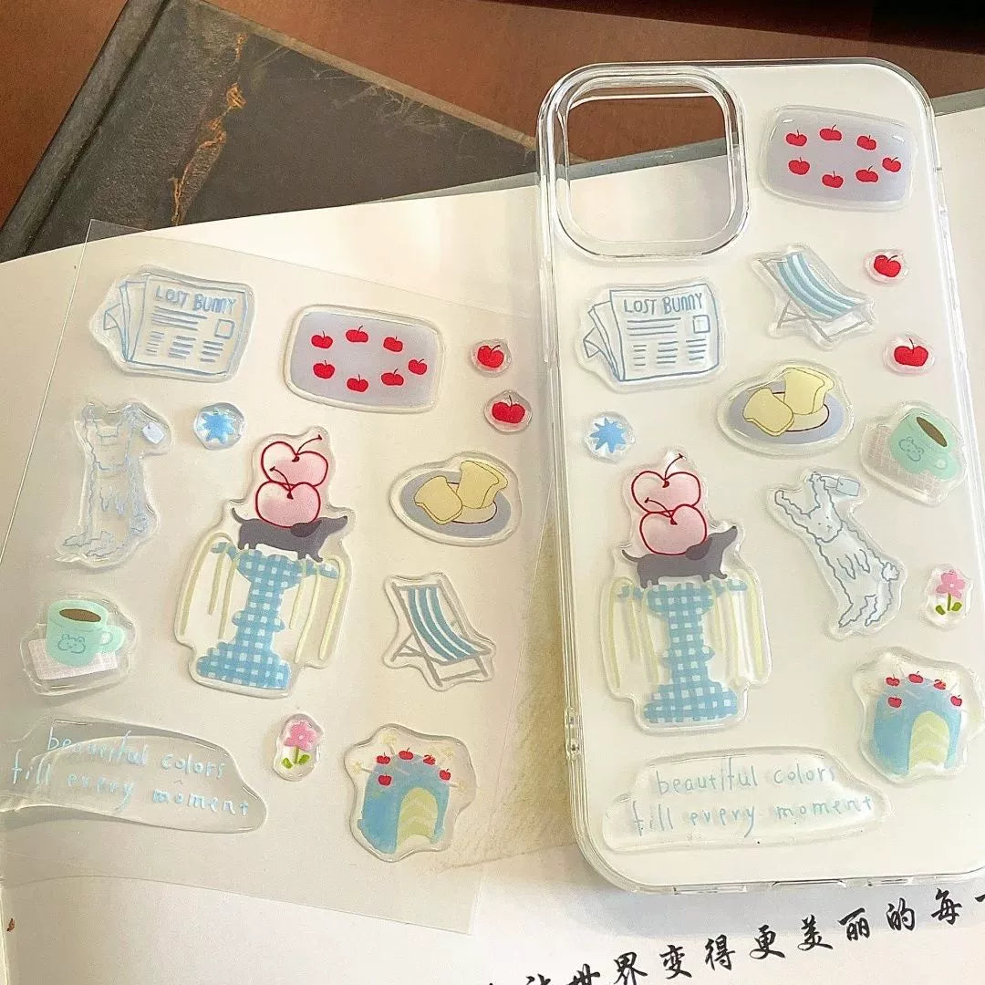 apple on vacation stickers