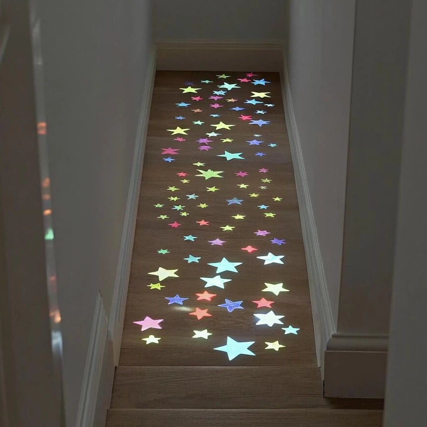 luminous star wall stickers
