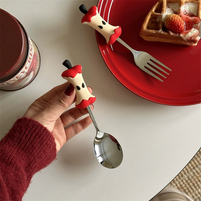 apple spoon and fork set š