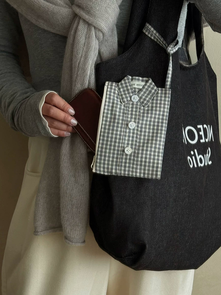 button up shirt pouch bag