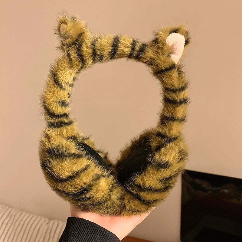 orange cat earmuffs
