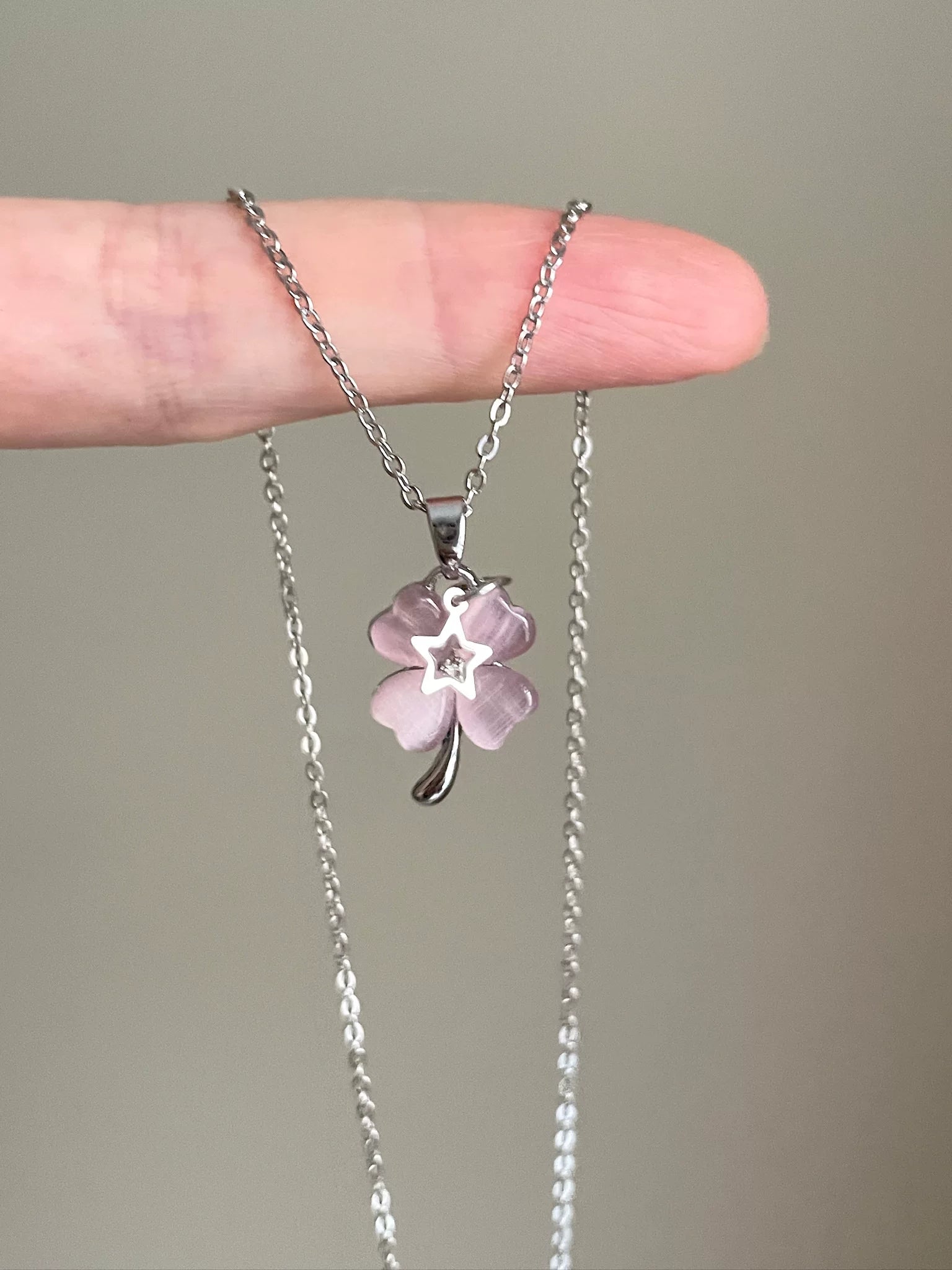 lucky clover necklace π
