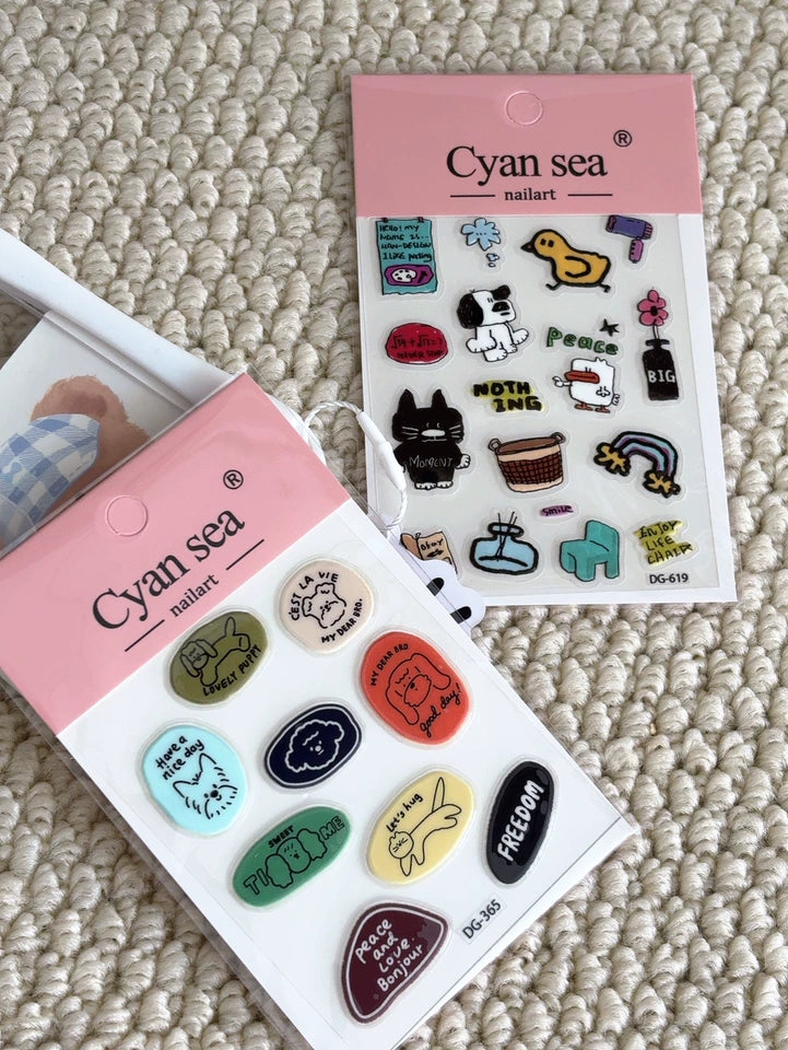 little cartoon sticker