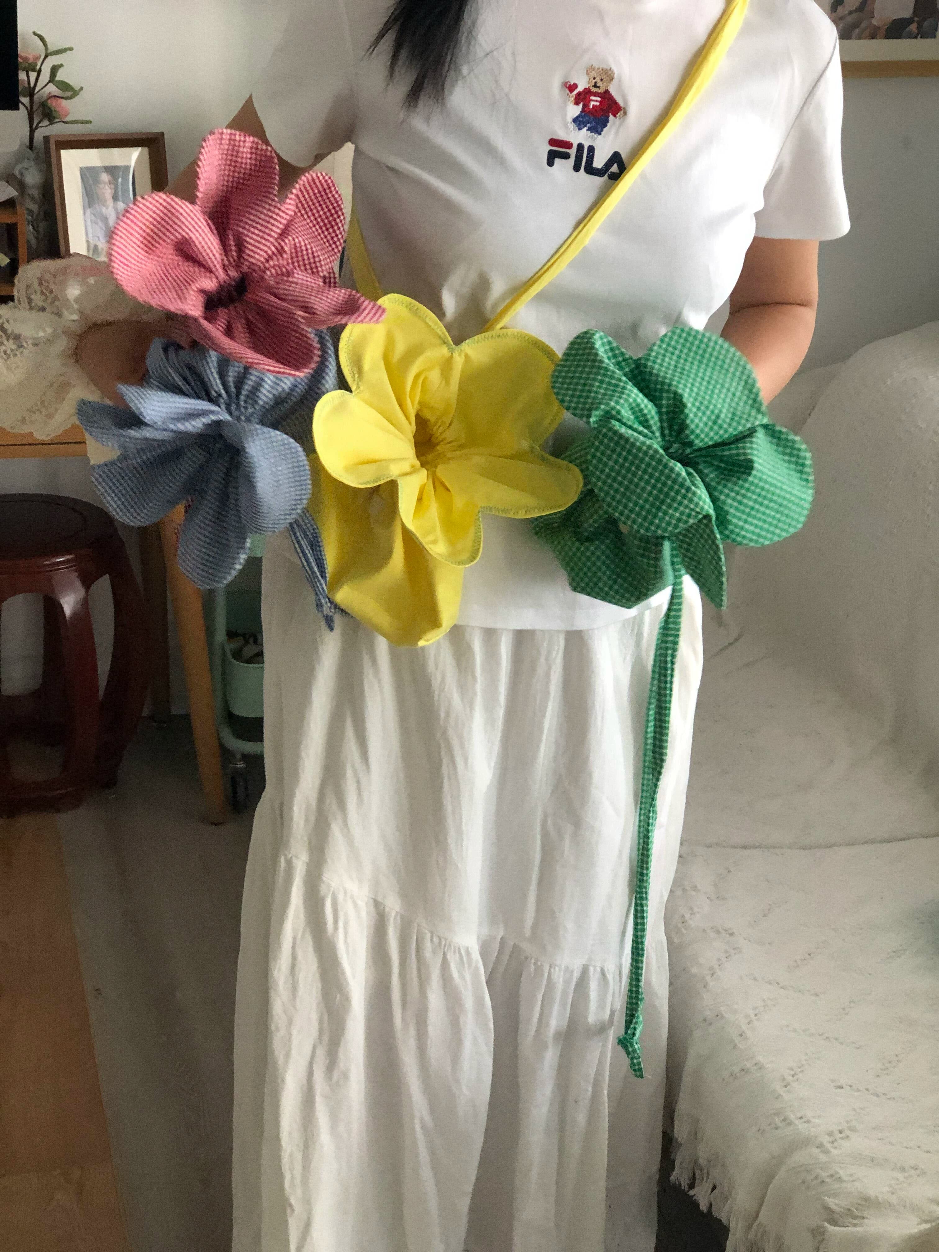 plaid small daisy bag