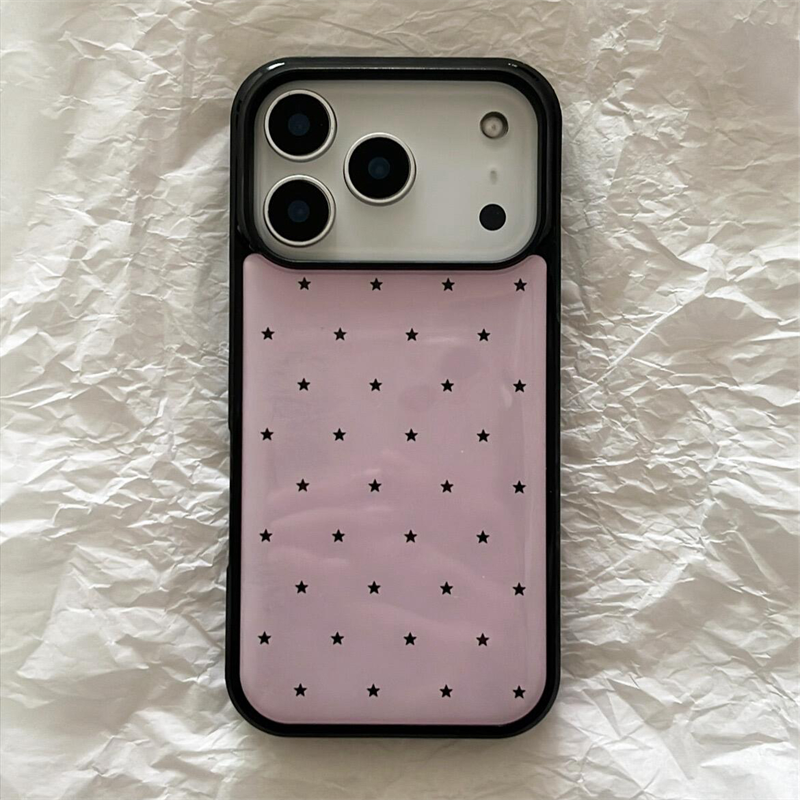 midnight confetti stars iphone case