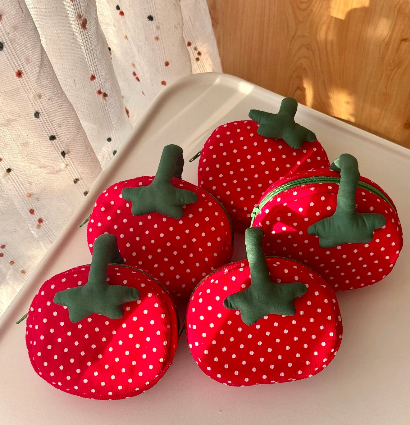 polka tomato pouch 🍅✨