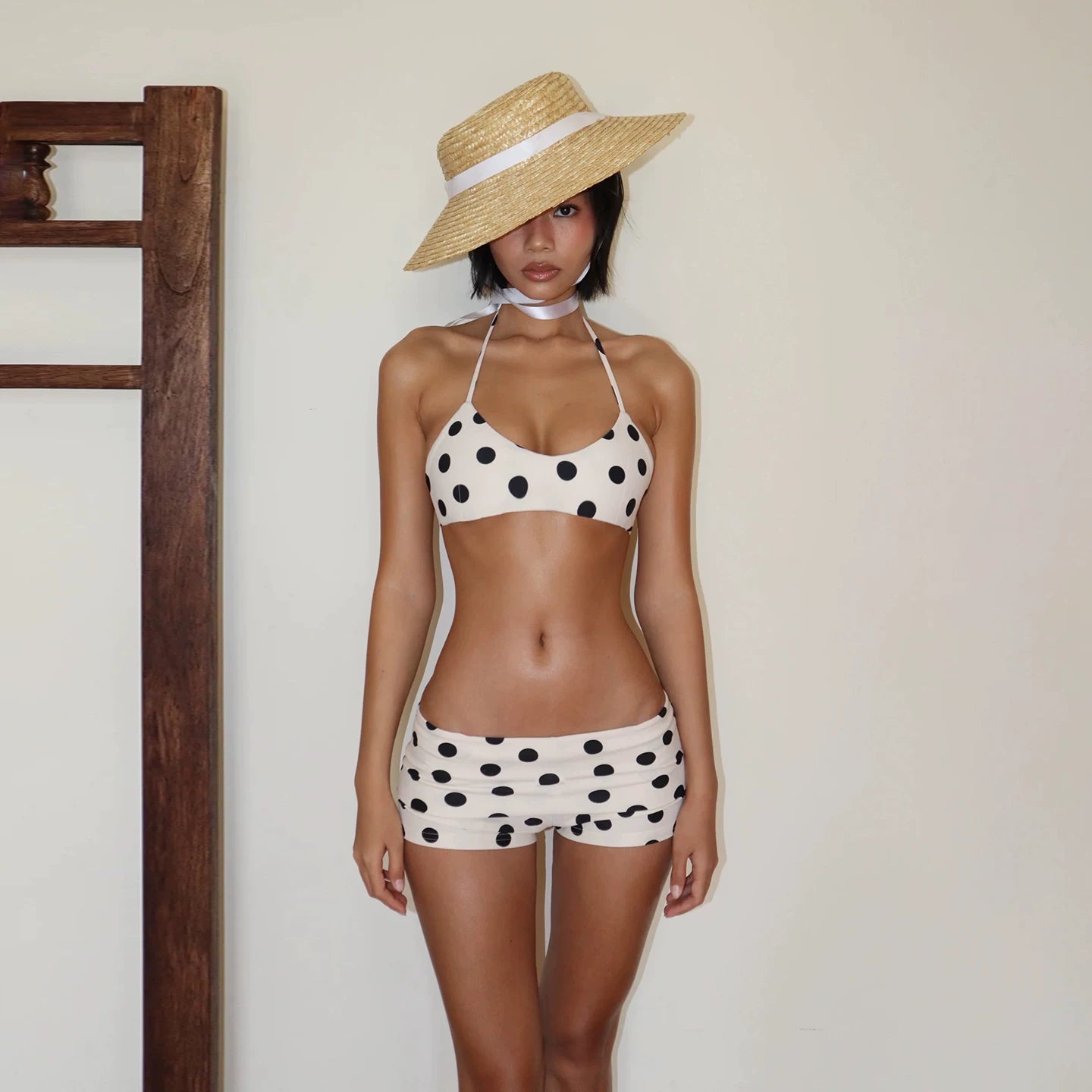 polka dots two piece bikini