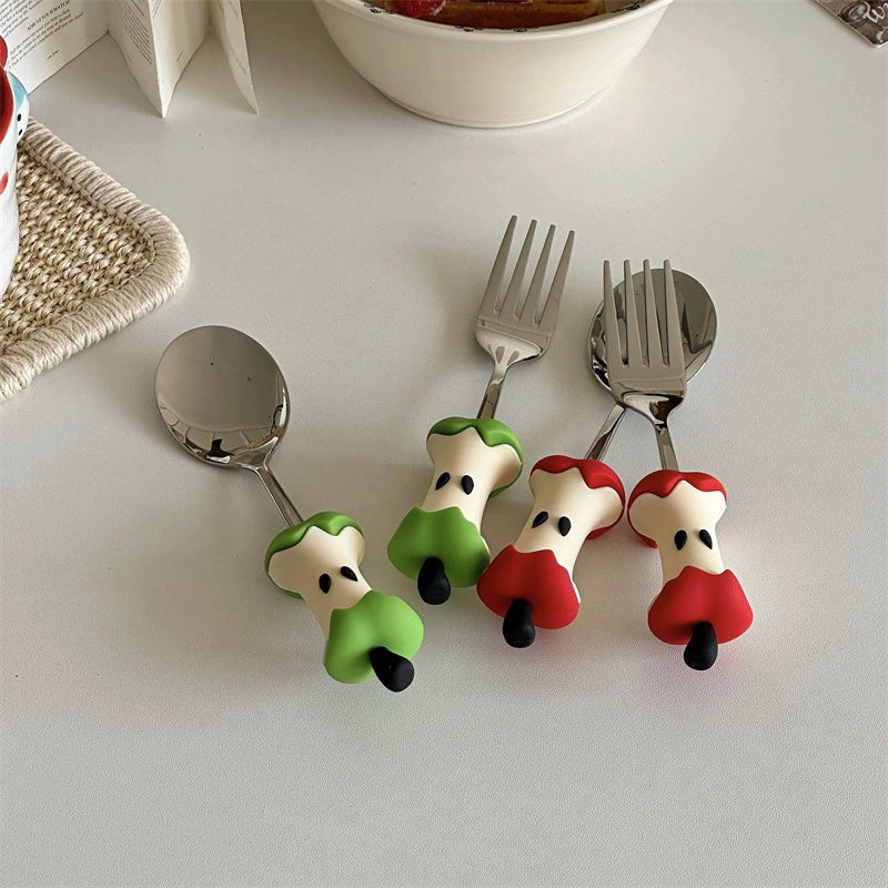 apple spoon and fork set š