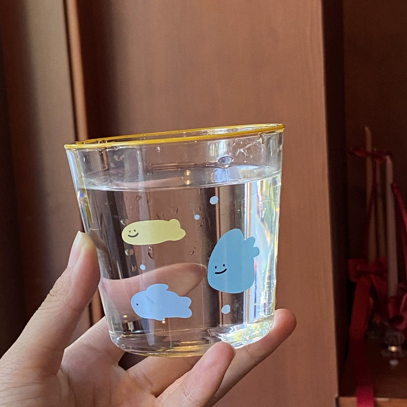 little candy fish glass cup