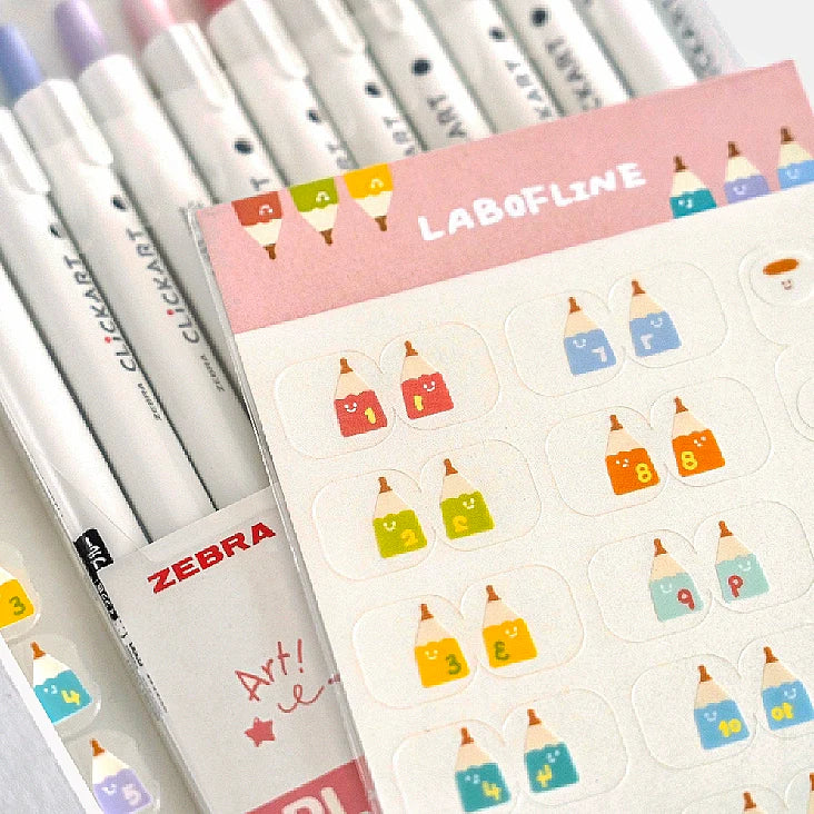 mini bookmark sticker