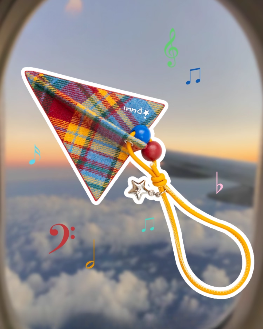 paper airplane pendant