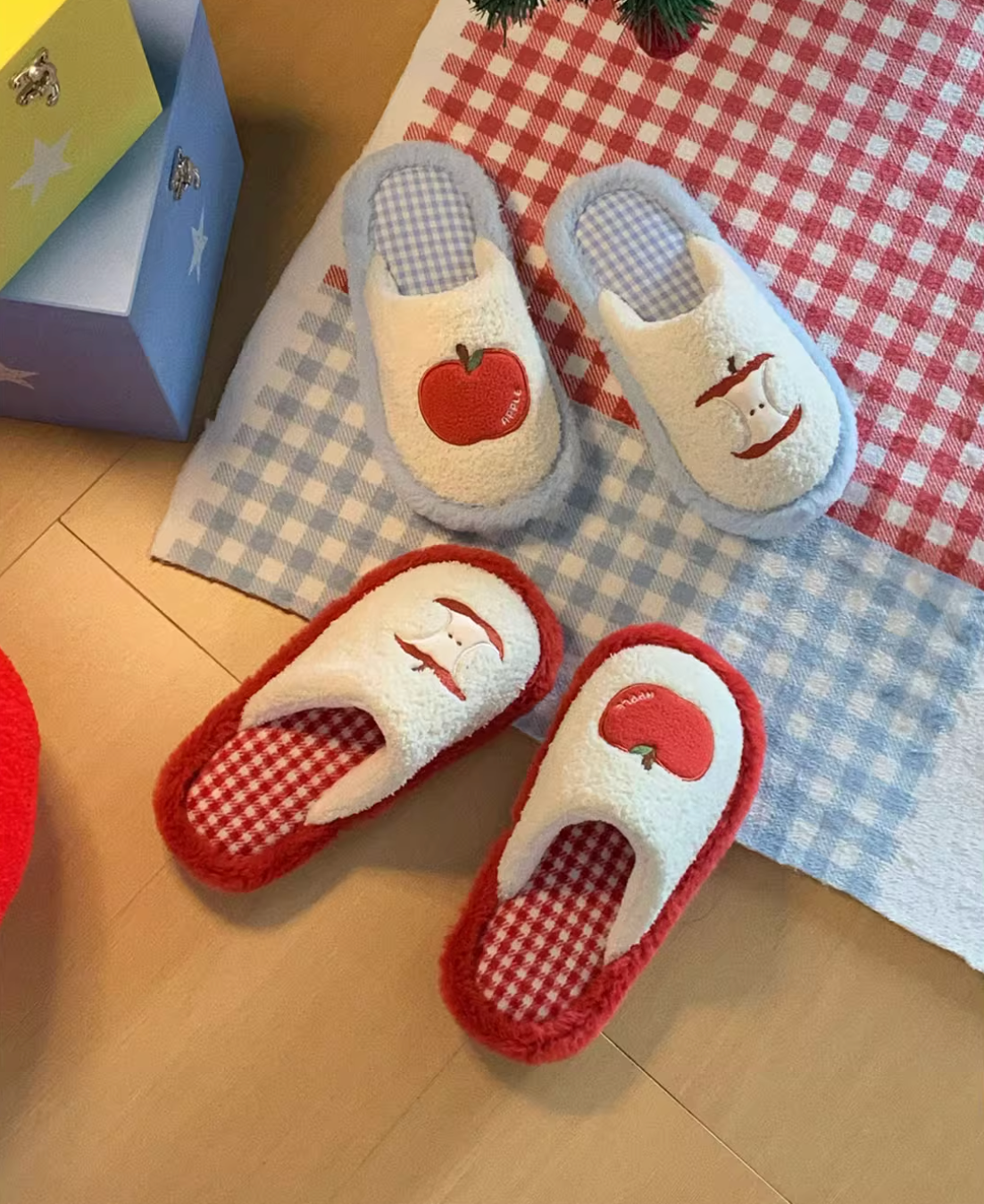 yum yum apple slippers