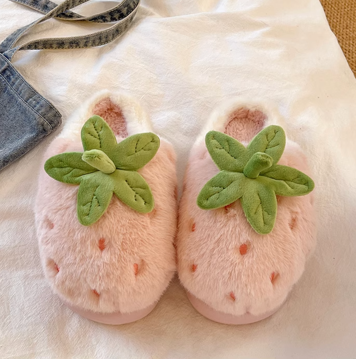 fresh strawberry slippers