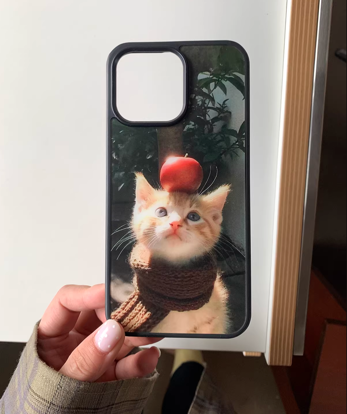 autumn cat phone case
