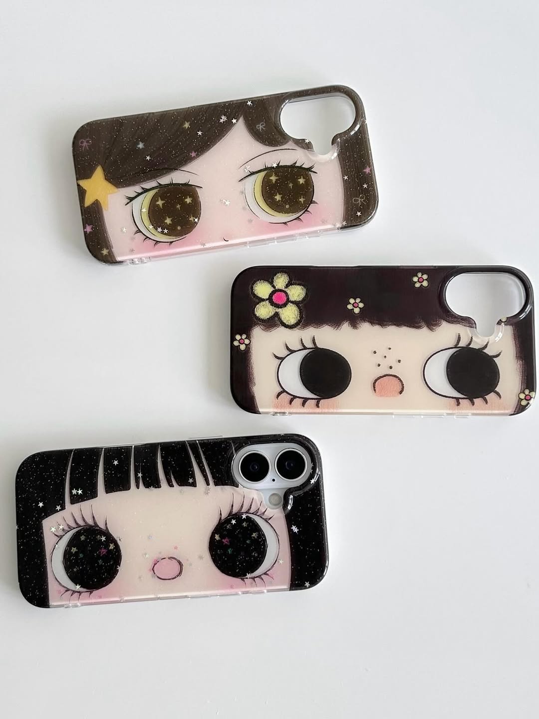 glittery eye phone case collection