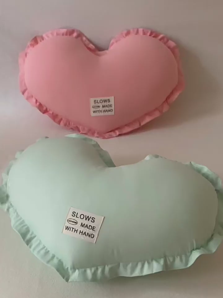 heart coquette pillows