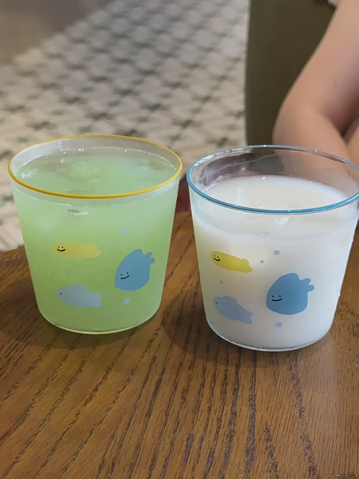 little candy fish glass cup