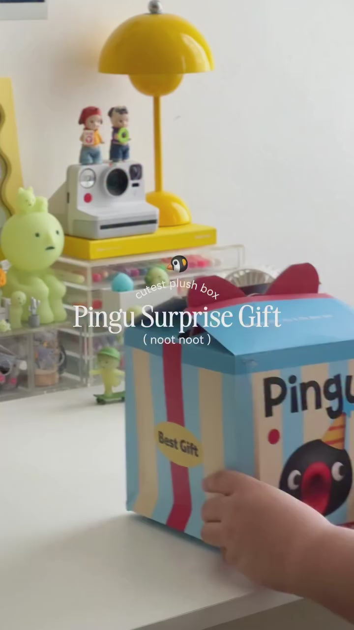 pingu birthday surprise gift box