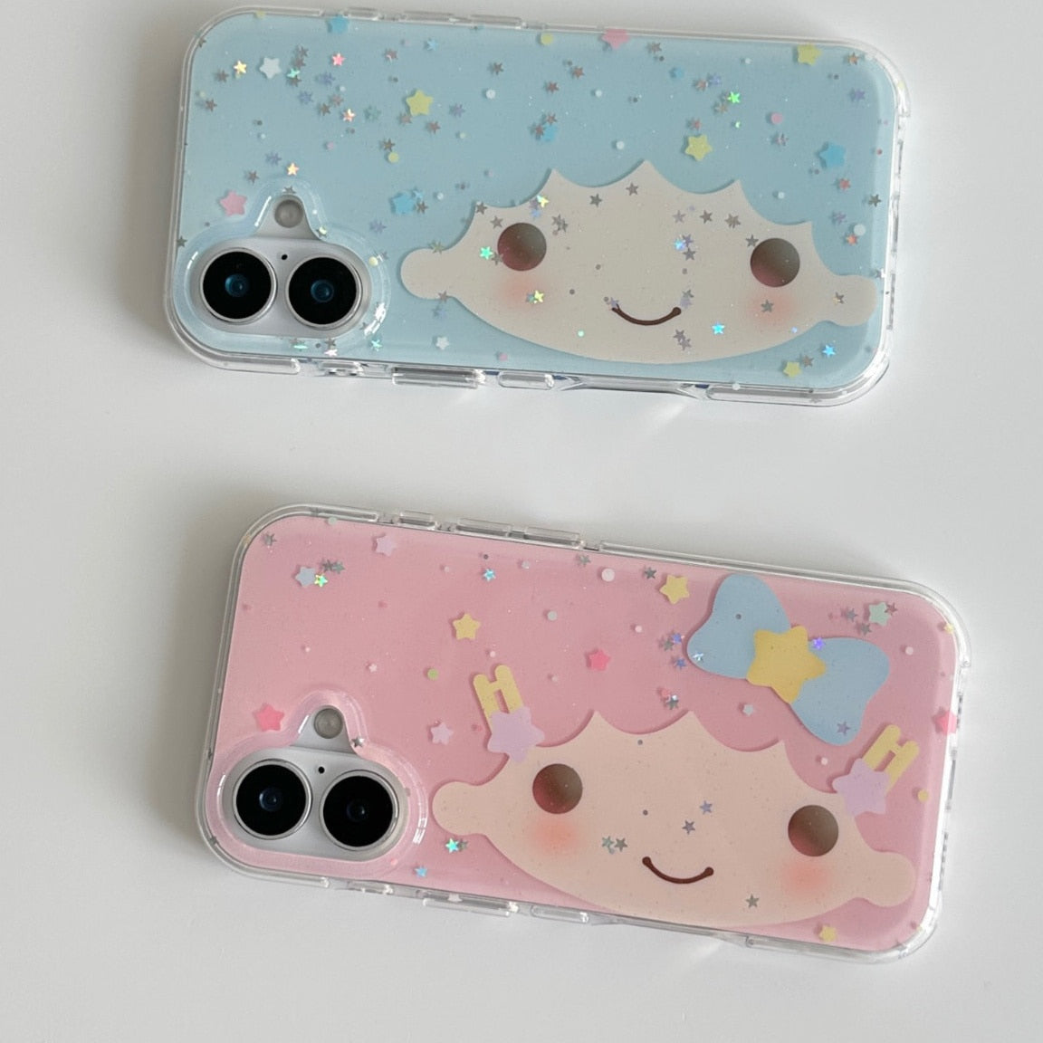 cloud sparkle face phone case