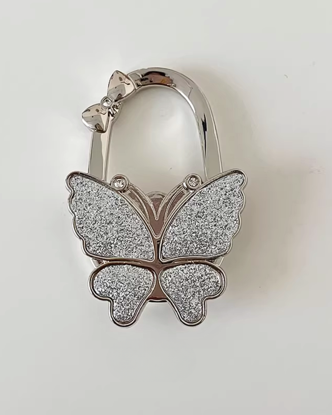 glitter butterfly and star hook for bags