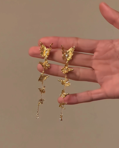 gilded butterfly necklace