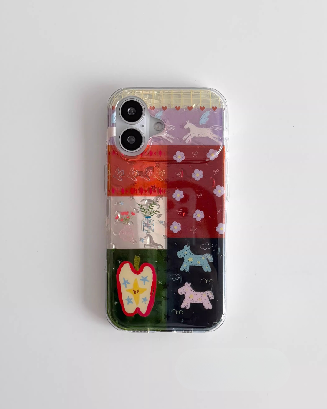 pegasus patchwork phone case