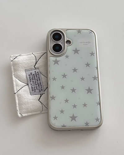 silver stars phone case