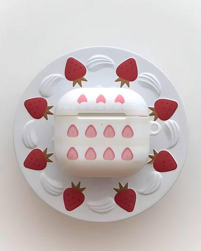 strawberry cake airpods case