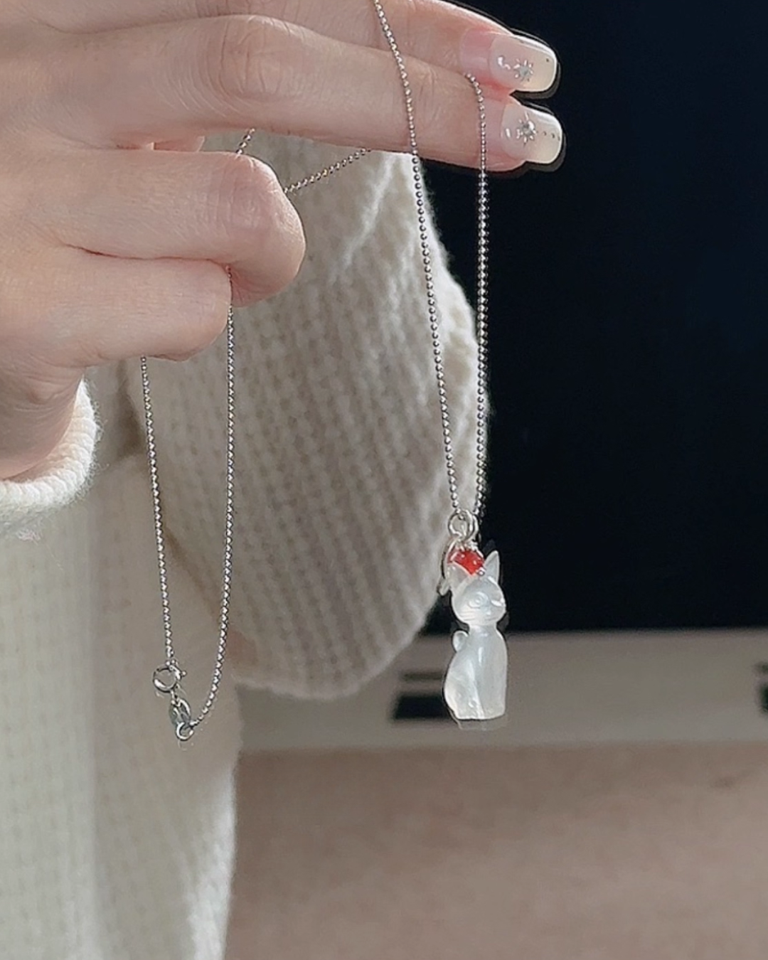 a beloved cat necklace